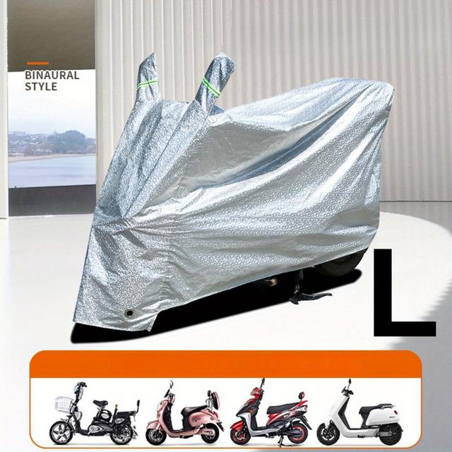 TEMU Motorcycle Cover For , Pcx, Click Adv, Tmx Etc – Thickened Aluminum Film Waterproof Motorbike Cover