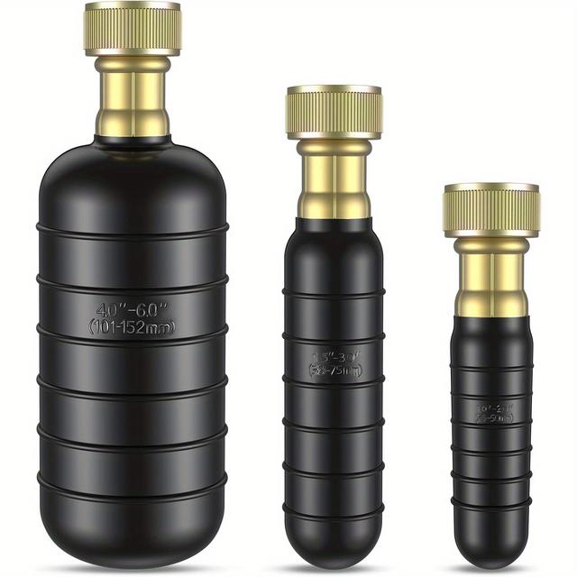 TEMU 3pcs Drain Bladder Kit, Drain Cleaning Bladder Fits 1" To 6" Pipes, Rubber Drain Bladder Unclogger For Bathroom Sinks, Showers, Swimming Pool Drains, Kitchen Sinks And Main Drains