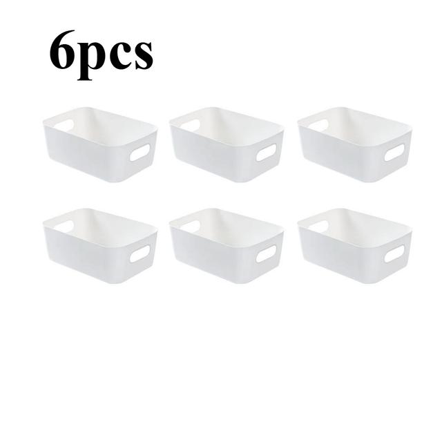 TEMU 6 Piezas de Cajas Organizadoras de Cosméticos Apilables, Práctica y Estilosa para Almacenar Maquillaje