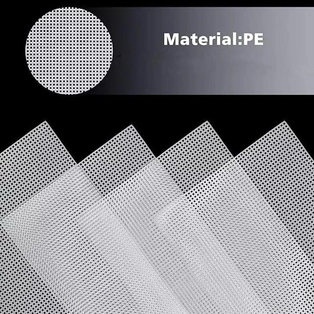 TEMU Set Of 4 White Plastic Canvas Sheets For Sewing, Measuring 30x20 Cm, Ideal For Embroidered And Woven Crafts