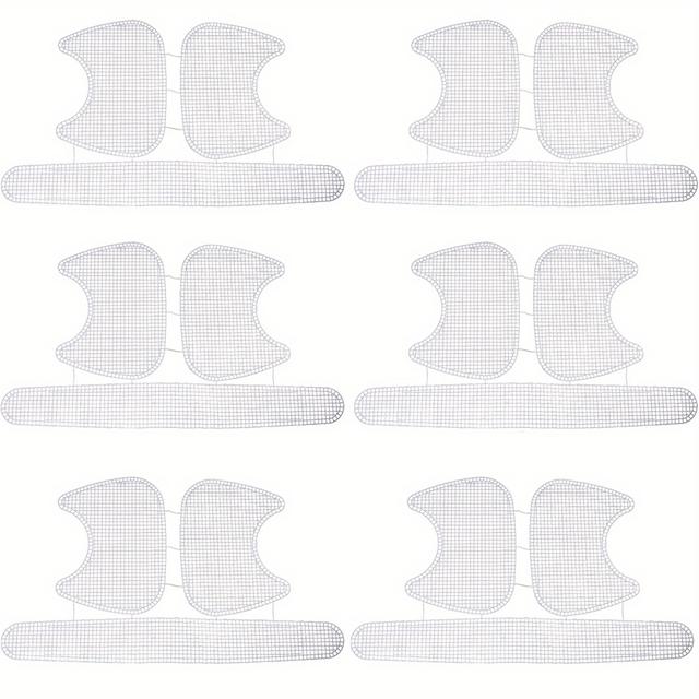 TEMU Set Of 6 Plastic Mesh Canvas Sheets And Blank Needlepoint Canvas Sheets, Ideal For Knitting, Crochet, And Embroidery Projects, Suitable For Making Bags And Purses With Acrylic Yarn.