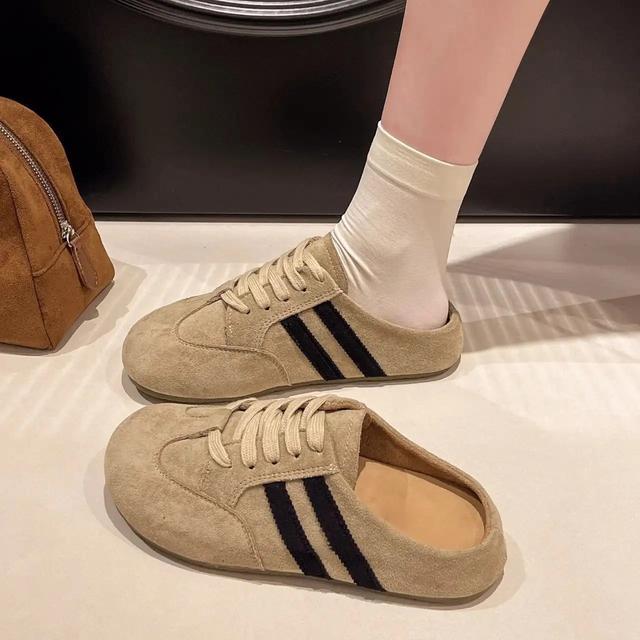 TEMU レトロバッグトップハーフマネ | レディースコート 2026年春夏新作 1足 カジュアルローファー、ローヒールカジュアルフィットネストレーニングシューズ、ラップアラウンドデザイン、アウトドアカジュアルスリッパ、ホームスリッパ、スリッパ、レディースシューズ