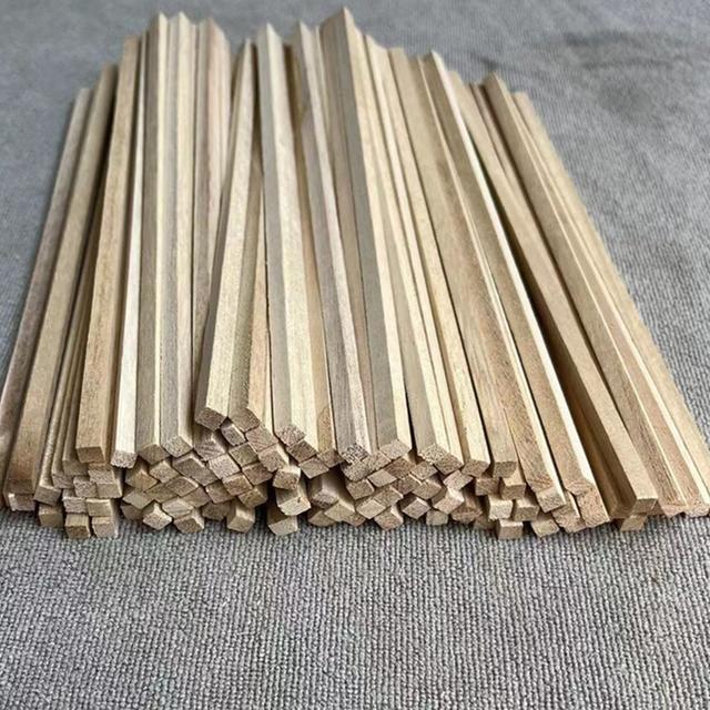 TEMU 50pcs Of Craft Sticks, Model Materials (150mm*2mm*2mm), Small Wooden Sticks For Building Miniature Houses And Other Projects