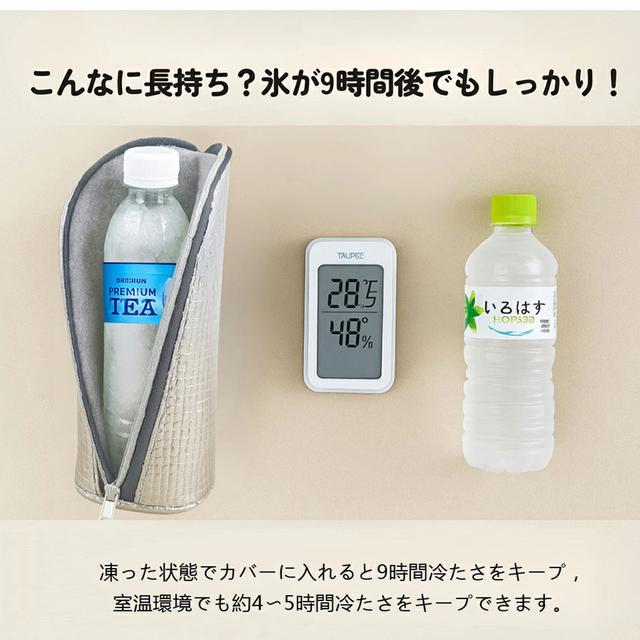 TEMU PETボトルホルダー、PETボト、アイス保存、プラスチックサーモスボト、汗防止と軽量デザイン