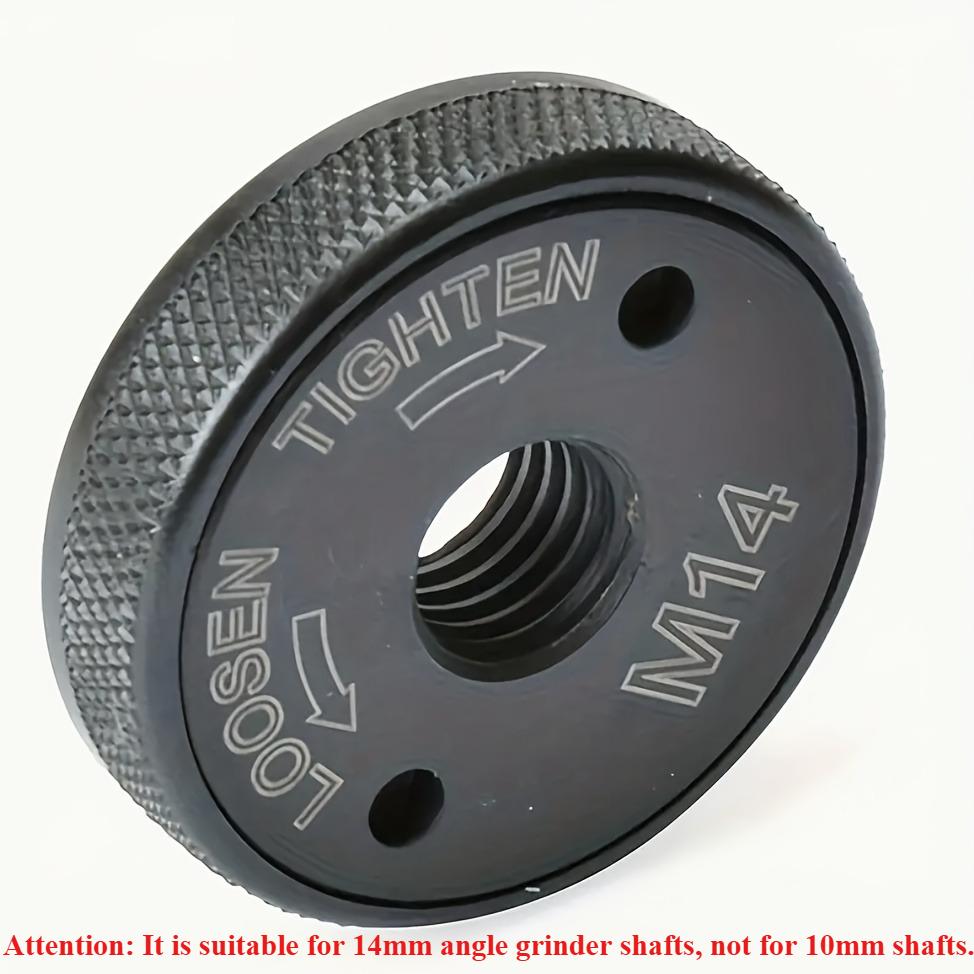 TEMU 1pc M14 Angle Grinder Self-locking Pressure Plate - Quick Release Flange Locking Nut Plate, Clamp Angle Grinder Locking Pressure Plate (suitable For Angle Grinder Shaft 14mm)