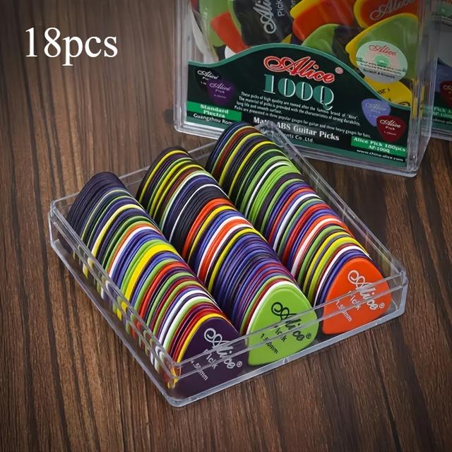 TEMU 100d Guitar Pick Set, Premium Abs Picks, Durable, Assorted Colors, For Acoustic, Electric Guitar And