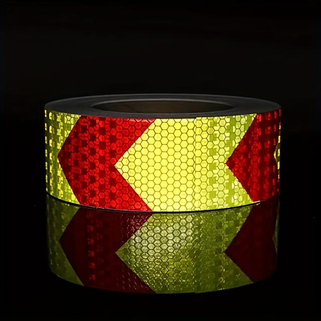 TEMU High Visibility Reflective Tape, Reflective Warning Signs, Reflective Stickers, Tape Suitable For Multiple