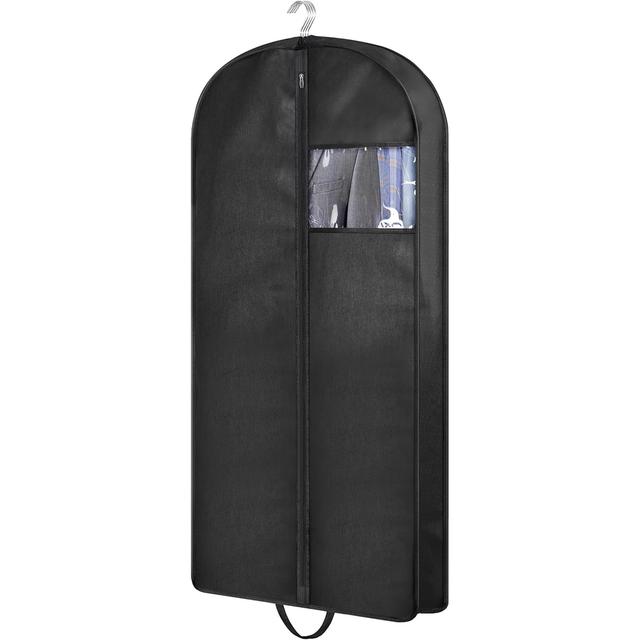 TEMU For Wardrobe And Travel, 50-inch (approximately 127cm) Triangular Hanging Garment Bag With Handle, Suitable For Storing Clothes, Coats, Jackets, And Shirts