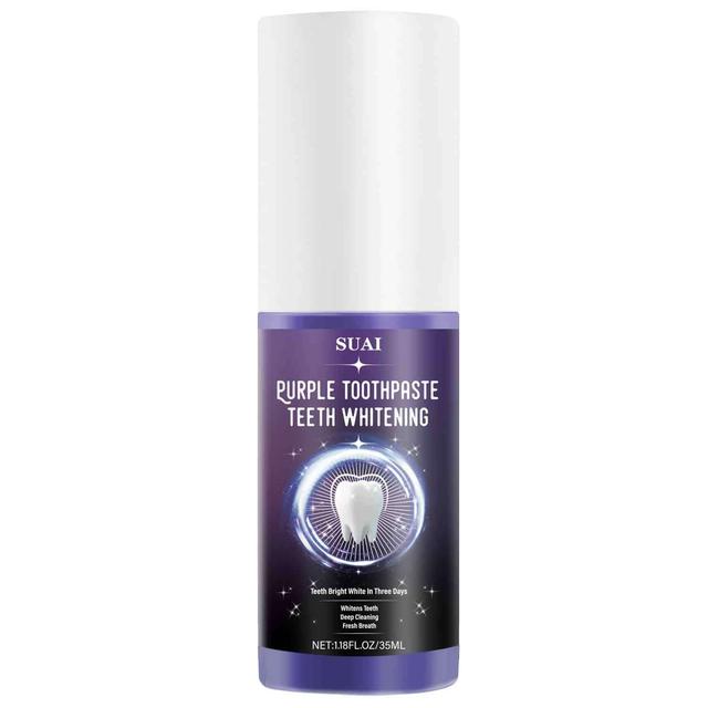 TEMU 1pc Mint Flavor Purple Toothpaste, Teeth Toothpaste, Oral Care, For Deep Cleaning & , Bloom A Shining Smile, Ideal For Home & Travel 35ml/1.18fl.oz