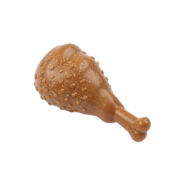 TEMU Chicken Leg Chew Toy, Suitable For Small And Medium Dogs, Bamboo Fiber And Nylon, Durable Dog Chew, Suitable For Aggressive Chewers