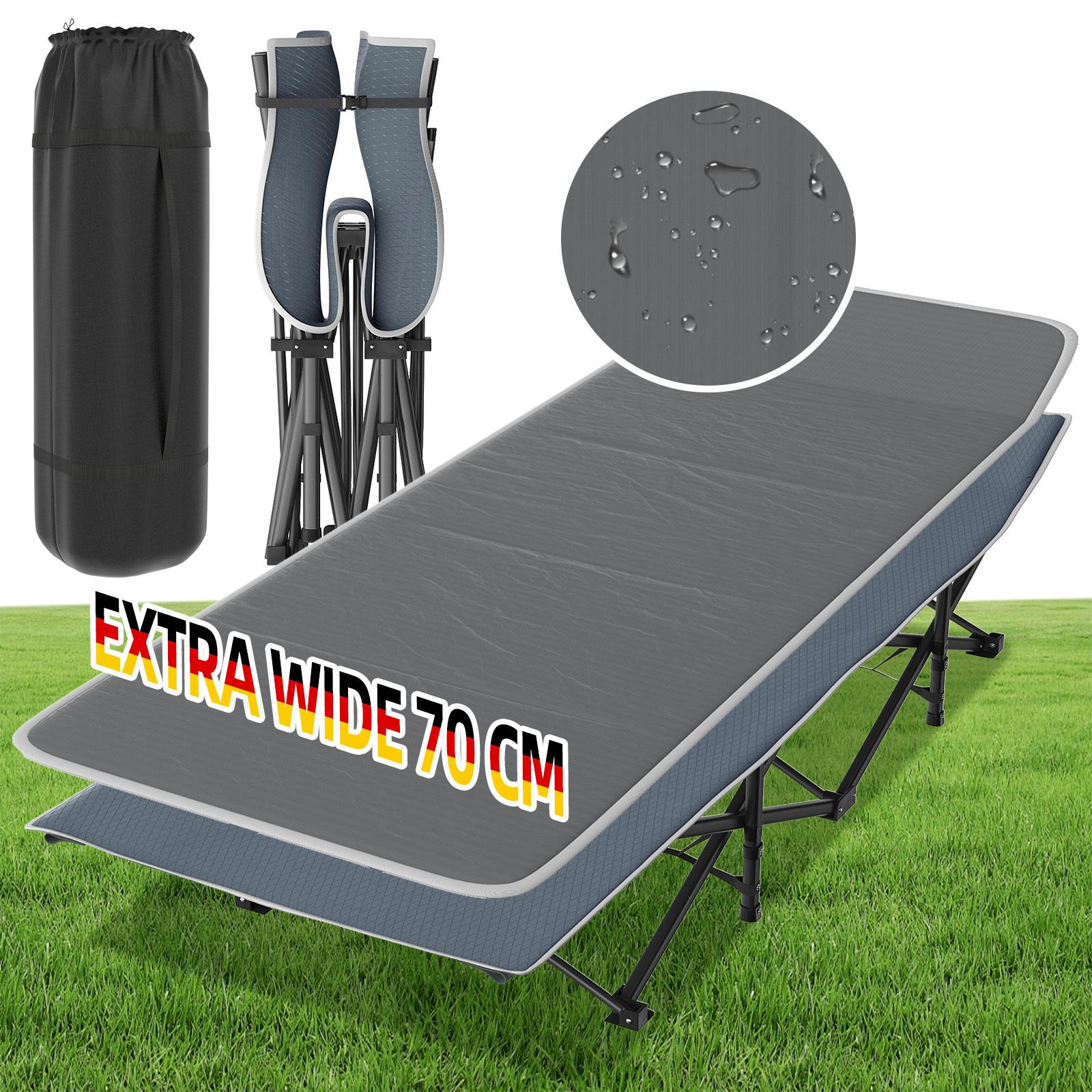 TEMU Aweioo Lit de Camping Pliable | de Charge 250Kg, d'Aluminium, Dimensions 190X70X35Cm