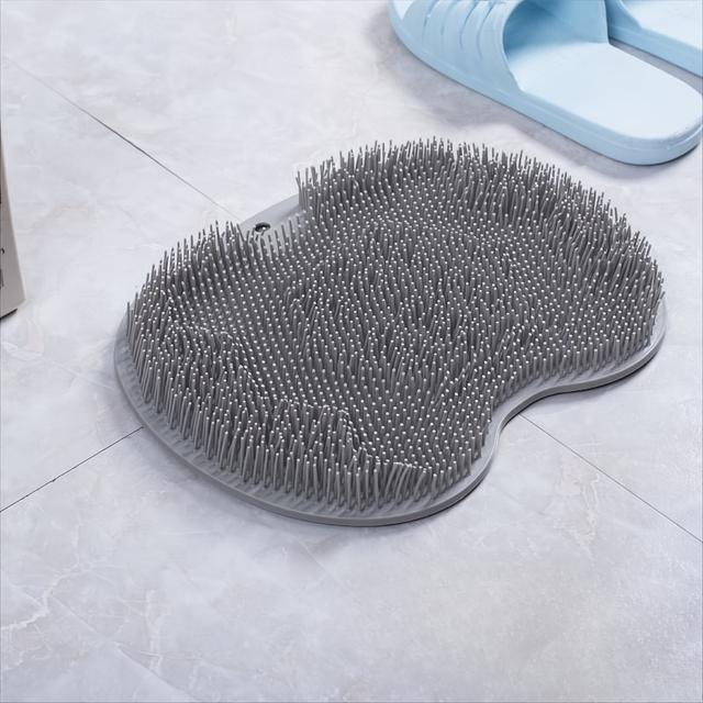 TEMU 1 Pieza de Cepillo de Silicona para Limpieza y Masaje de Pies con Diseño de Antideslizante para Exfoliación Profunda. Herramienta Relajante para Pies en el Baño del Hogar