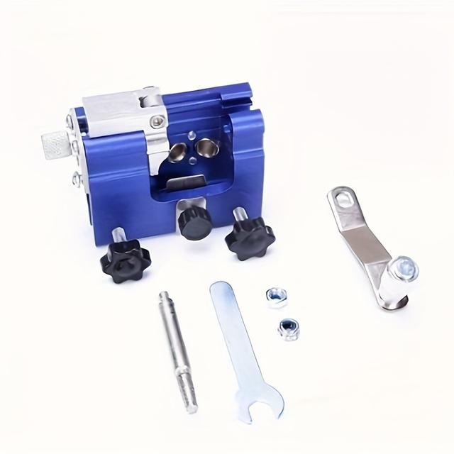 TEMU 1pc Chainsaw Chain Sharpening Jig Kit - Durable Steel, Non-electric, Iron Oxide Material, For All Chain & Electric Saws, Grinding And Repair Tool, Ideal For Home And Professional Use