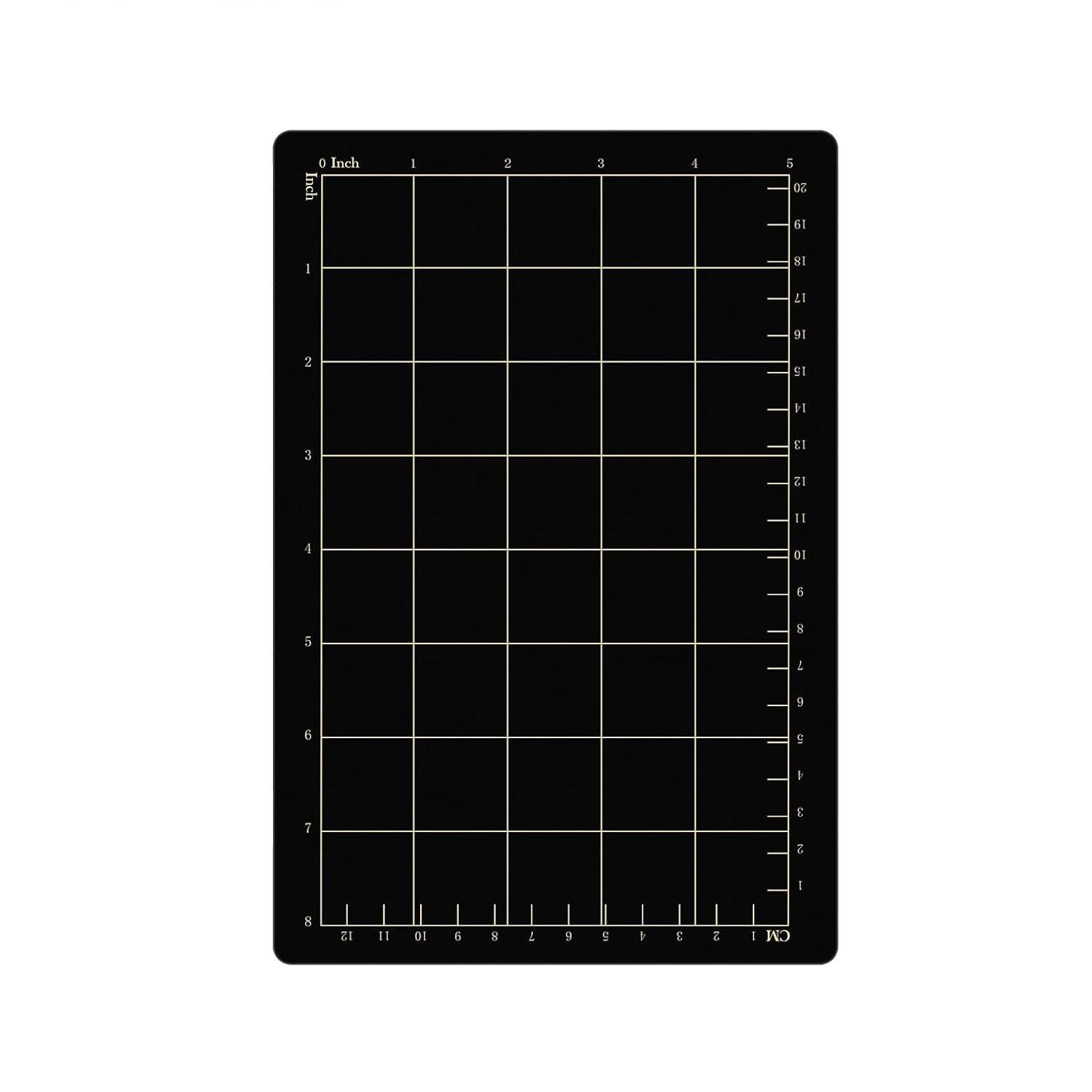TEMU A Black Plastic Magnetic Cutting Mat With A Grid, Designed For Use With Embossing Machine Molds, Cutting Machine Additions, Durable And