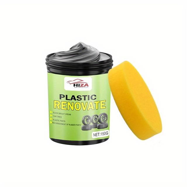 TEMU para Restauração de Plástico de Carro Tipo Cobertura Tira de Borracha Rachaduras e Envelhecimento Capas de de Peças Plásticas de Arranhões Pasta Cuidado de de Pneus de Bicicleta e Motocicleta