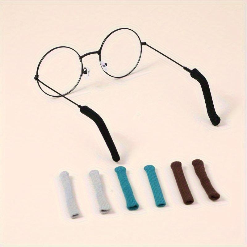 TEMU 8pcs Soft Glasses Ear Pads- Non-slip, Sleeves, Used For Glasses, 4 Different Colors