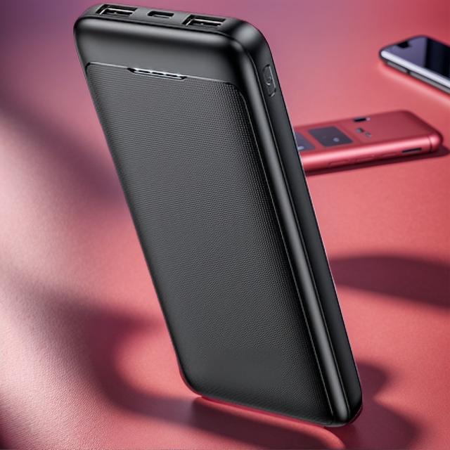 TEMU Portable Charger | Intelligent + 10000mah Power, Led Battery Display + Pc Fire-resistant Casing