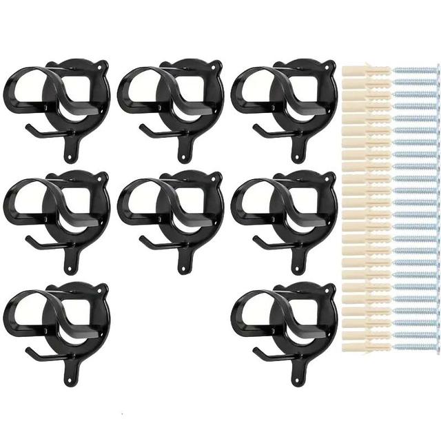 TEMU 2/3/4/8pcs Heavy-duty Horse Tack Storage Hangers, Bridle And Rope Hangers, Holder Hooks, With Pipes And Screws, Utility Hooks