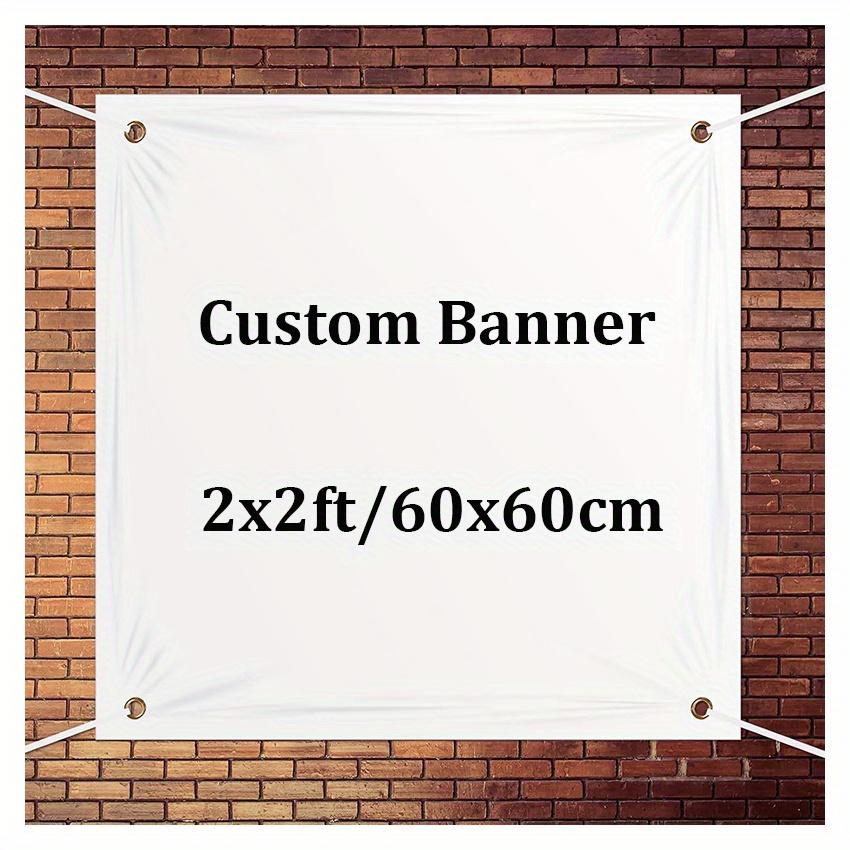 TEMU 1pc, Camping Banners Custom Square Flag Personalized Banner For Camping Party Mountaineering Travel Ceremony Climbing Birthday Outside 2x2ft