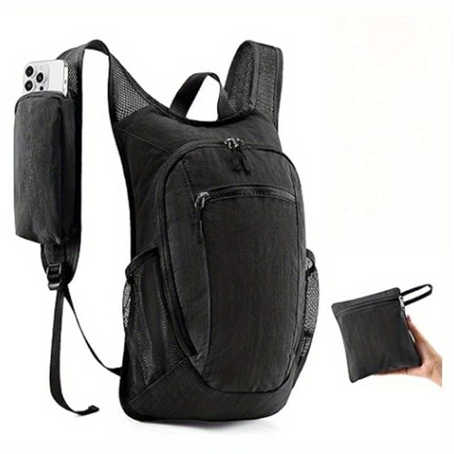 TEMU A Spacious And Lightweight Backpack Designed For Outdoor Activities Like Hiking And Camping, Featuring A Foldable Design