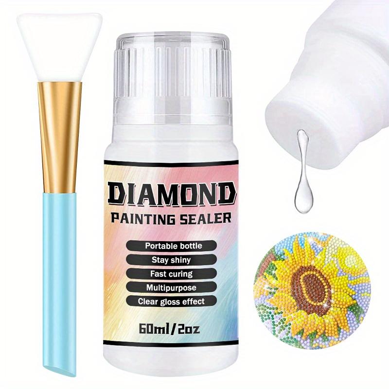 TEMU 60ml/ 120ml/ 240ml Diamond Painting Sealer Kit For Permanent Gloss Finish & Protection, Accessory For , Jigsaw Puzzles & Craft Glue