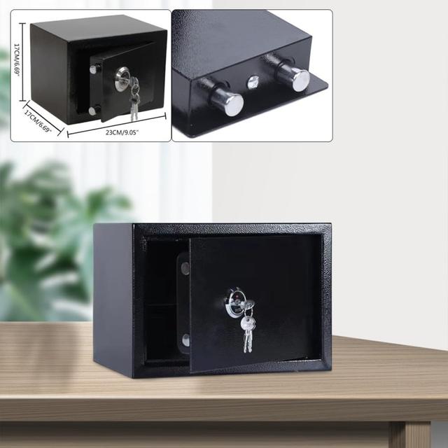 TEMU Safe With Lock Safe Safe .4 L Cash Box Fireproof Theft Proof 17 X 17 Cm Top