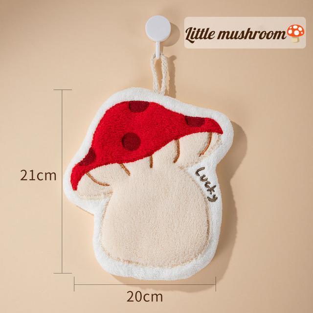 TEMU ผ้าเช็ดมือแห้งไว ลายการ์ตูน ปักลายน่ารัก ทำจากวัสดุเนื้อนุ่ม หนา เหมาะสำหรับใช้ในห้องน้ำ