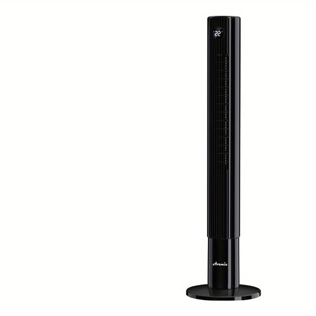 TEMU Tower Fan For Bedroom, 85° Oscillating Bladeless Fan, Standing Fans With Touch Led Display, 12h Timer, 3 3 Max 26ft/ S, 43" Cooling Quiet Floor Fan For Home Office