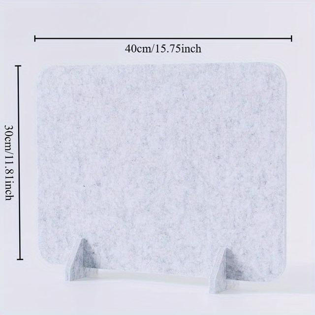 TEMU Felt Desk Privacy Panel, Reduce Noise And Visual With Support Feet, Soundproof Partition For Classroom Desktop Office, Colorful Colors