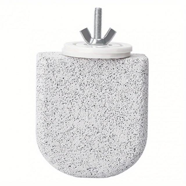 TEMU Volcanic Stone Bird Beak & Claw Grinding Perch For Cockatiels, Parakeets & Birds - Ice Cream Shape Multi-functional Cage Accessory