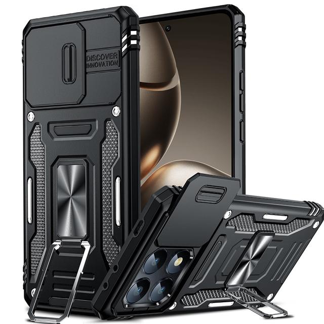 TEMU para teléfono: de diseño para Xiaomi 14T Pro/ Xiaomi 14T, deslizante con soporte y anillo