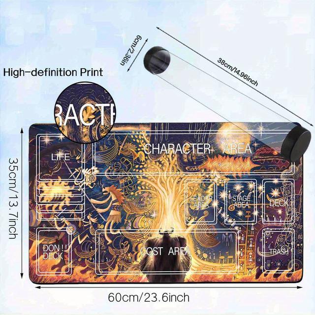 TEMU OPCG Spielmatte, Runde Aufbewahrungstube Verpackung, Geeignet für OPCG Spielmatte, TCG CCG Spielmatte Kompatibel mit Trading Card Game Kompatibler Mauspad, Kreative Geschenke