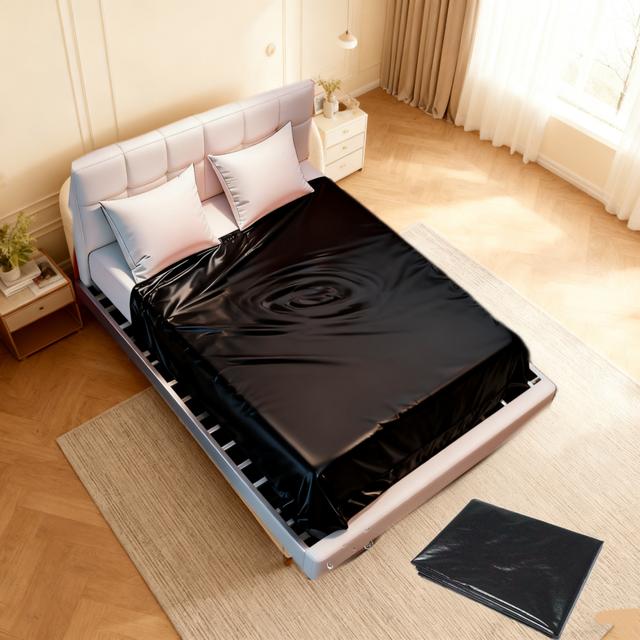 TEMU Bed Sheet Bed Cover, Flat Sheet Oil/spa Quilt Double/single/size Quilt, Fun Party Accessories, Portable, Essential For Couples Bedroom Hotel Outdoor Supplies