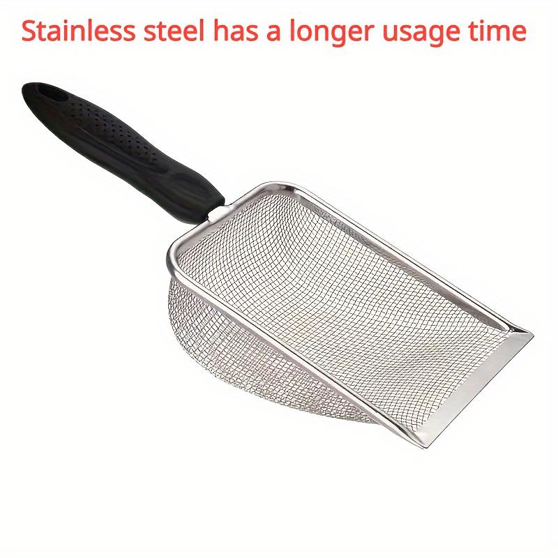 TEMU A Stainless Steel Cat Easy To Clean And Durable, Perfect For Cleaning Cat Waste And Suitable For Litter