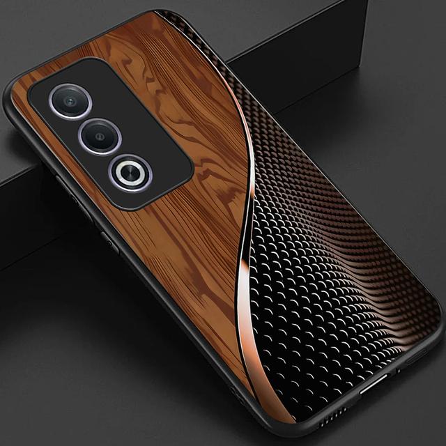 TEMU Funda para teléfono: Funda para OPPO A3 Pro A80 5G, con de Granos y , Cubierta Trasera de Vidrio , Regalo de Negocios