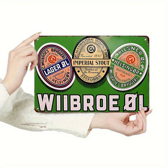 TEMU [2d Flat] 1pc Sign - 8"x12" Iron Wall Art, University, Bathroom, Cafe, Garage, Garden, Farmhouse Decor, Man Cave Wall Gift, Durable Wall Art, Decorative Sign