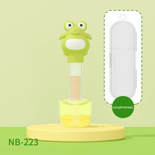 TEMU A Feeder, Frog-shaped Baby Medicine Dispenser With Measurement Marks - Leak-proof Pacifier Design, Feeder For Infants/toddlers, Ideal Christmas/halloween Gift For New Parents