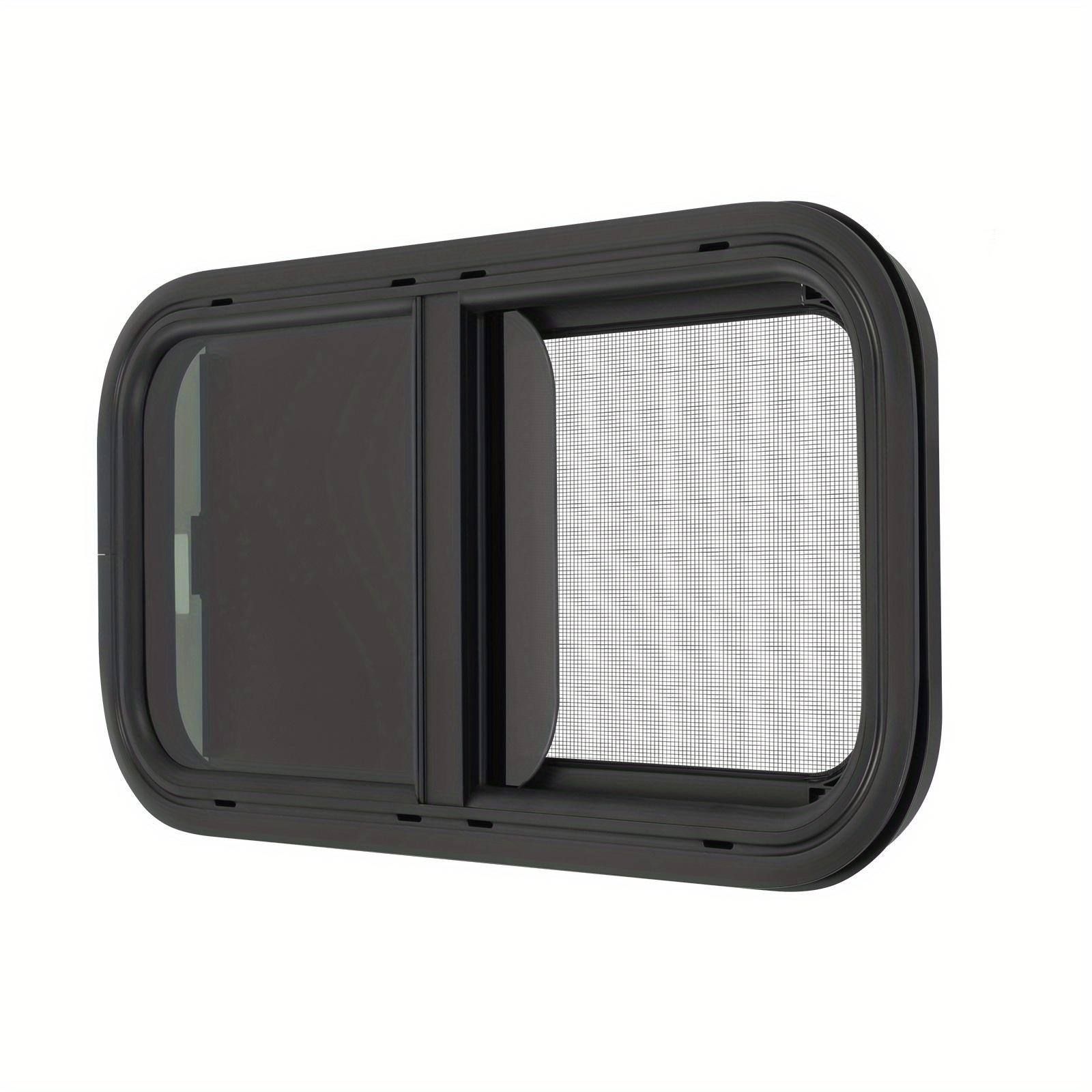 TEMU Upgrade Your Rv With Tinted Replacement Window, High Privacy & Security Lock, Slide-open Ventilation With Insect Screen, For Rv Van Metal Plate Installation