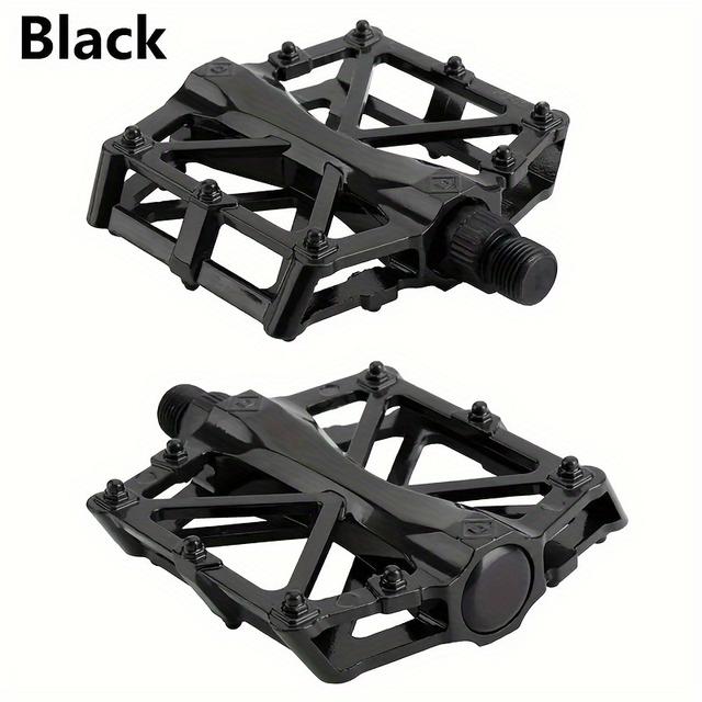 TEMU 2pcs Lightweight Aluminum Alloy Bike Pedals- , Non-slip For Mountain& Versatile Use