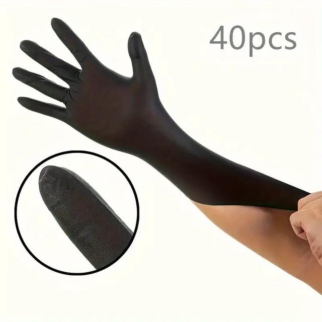 TEMU Heavy Duty Gloves, , Non-slip Textured Grip Tips, Nitrile Glove, For Household Cleaning, Dishwashing, Kitchen, Pet Care, Hair Dye - Free, No Alcohol, 3 Sizes (s/m/l), Cleaning Gloves