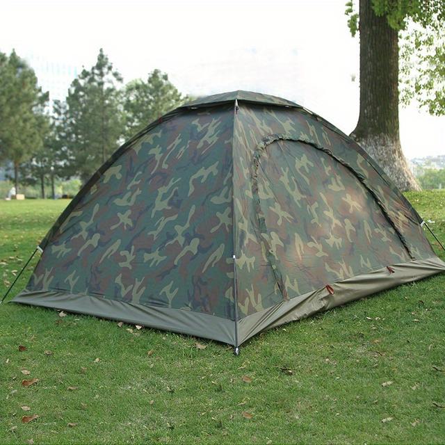 TEMU Campingzelte mit Camouflage-Design für Outdoor-Aktivitäten wie Wandern und Backpacking