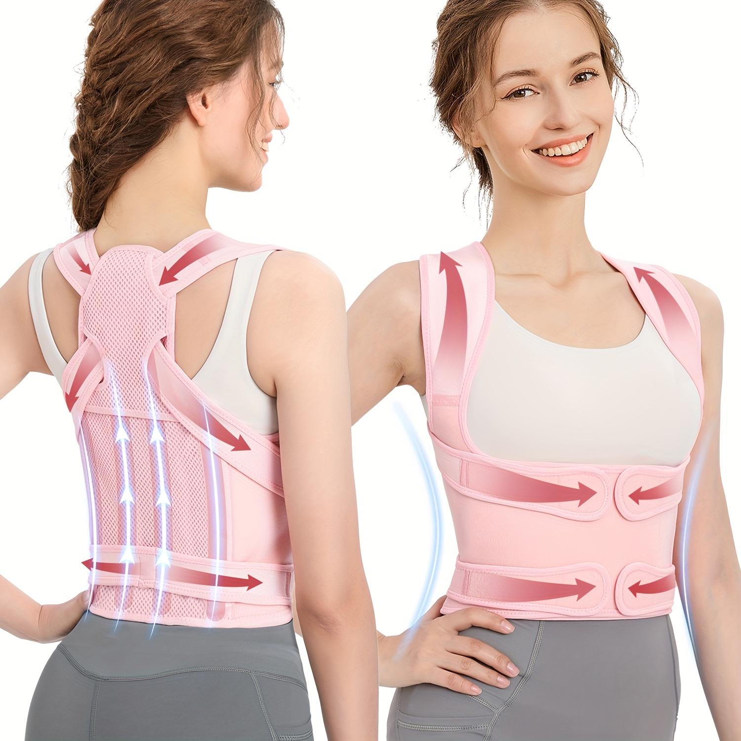 TEMU Women's Adjustable Brace - Back Support Belt With Neoprene & Soft Posture Improvement Technology, Hand Washable Device For Spinal, Ideal For Posture (round-the-clock & For Special Gifts)
