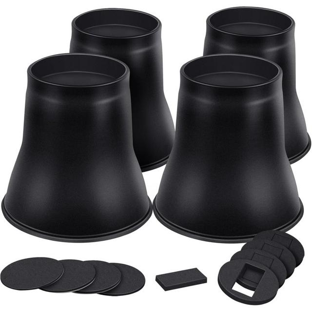TEMU 4/6pcs Élévateurs de Lit 6 Pouces Robustes, Élévateurs de Meubles Ronds pour Lit, Bureau, Table, Canapé, Élévateurs de Lit, Support jusqu'à 6000 Lbs