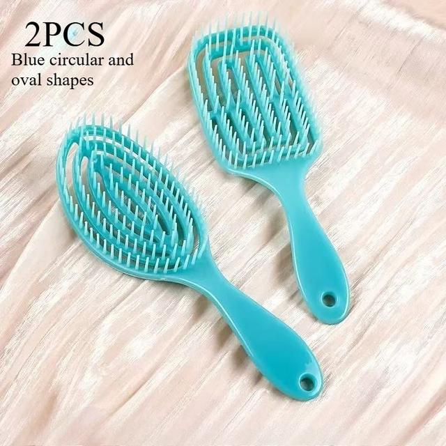 TEMU 2 Elastic Massage Combs And A Scalp Massager Designed For Wet And Dry Hair, Ideal For Detangling And Providing A Massage To The Scalp, Perfect For Use After Styling