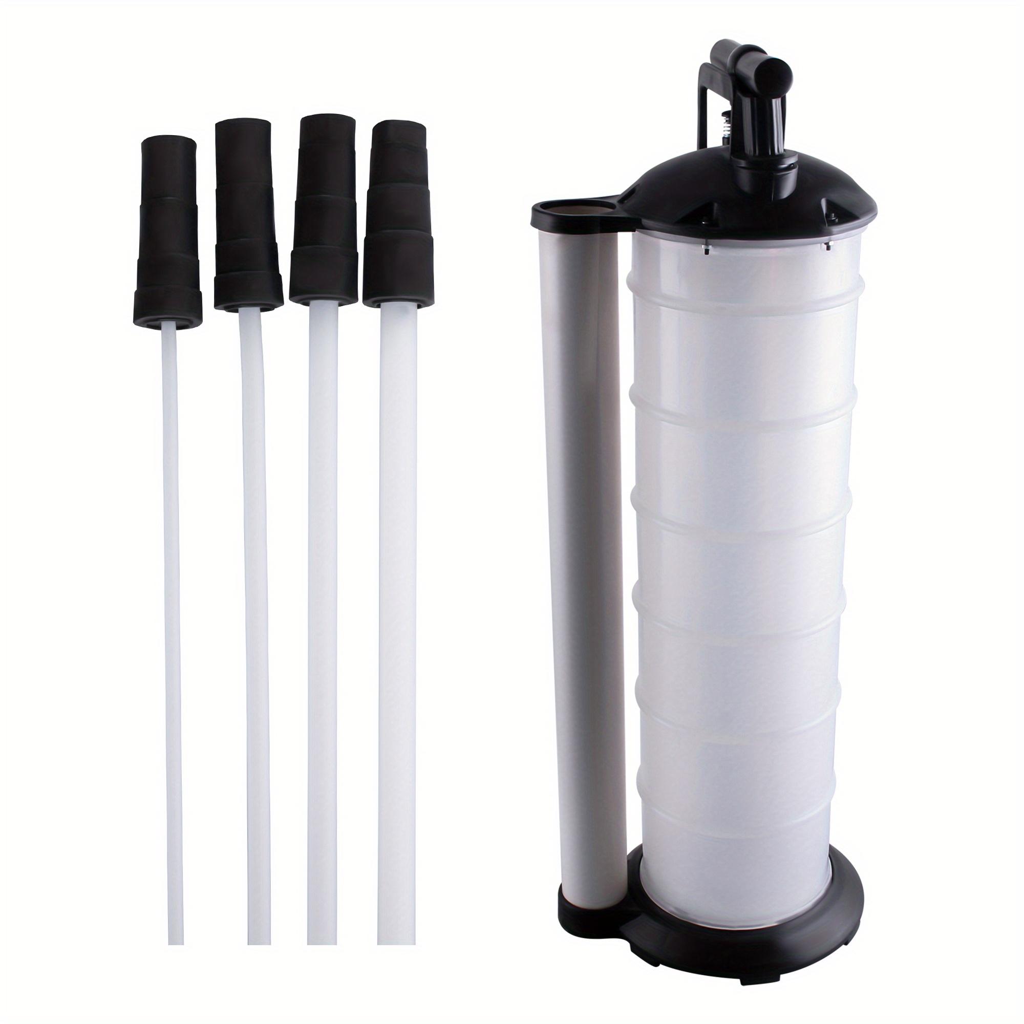 TEMU 1pc 7-liter Manual Liquid Pump With 4 Hoses, Hand-operated Suction Pump For Oil Change, Fluid Drainage& Diy Applications