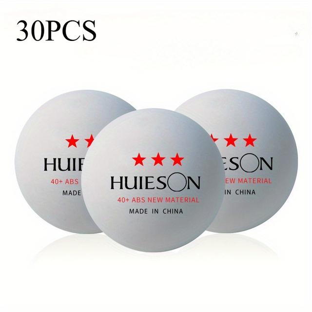 TEMU 30 Pelotas de Tenis de Mesa de Elasticidad - Equipo de Entrenamiento de Competición Profesional, Duraderas, Muy Adecuadas para Entrenamiento y Competición