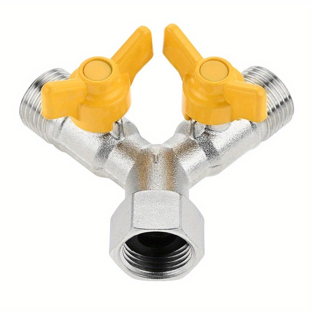 TEMU 1/2 Inch Water Distributor Y-valve With Shut-off For Garden Hose And Washing Machine