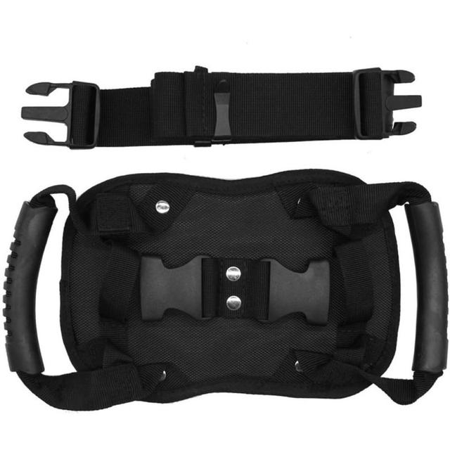 TEMU Motorcycle Backseat Handle, Adjustable Bandage, Waist Belt Black Backseat Handle, Passenger Seat Grip Strap Motorcycle Accessory, For Motorcycle Passenger, Birthday, Christmas Gift