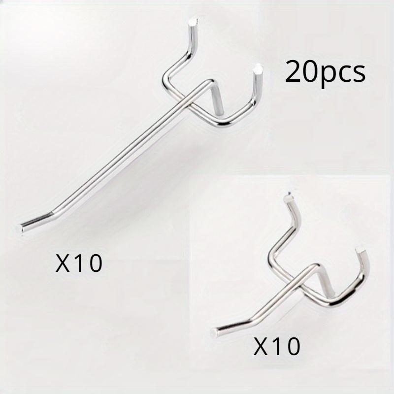 TEMU 10/20 Stück Wandhaken mit Perforationen, geeignet für perforierte Bretter und Wandverstärkungen, inklusive Lochplattenhaken, Display-Brett-Haken und Regalhaken für Supermärkte und Geschäfte