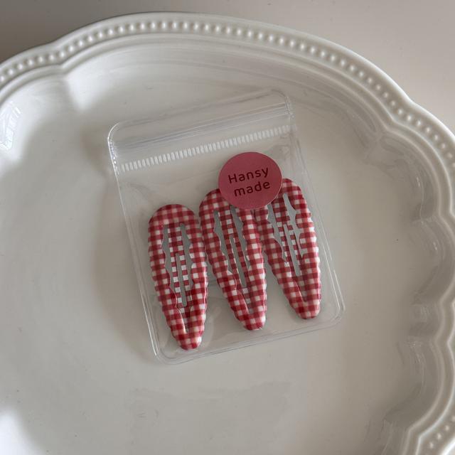 TEMU Set de 3 pinzas para el cabello con ondulado a cuadros, pinzas Y2K con para flequillo roto, elegantes y adaptables, perfectas para el uso diario, regalo para